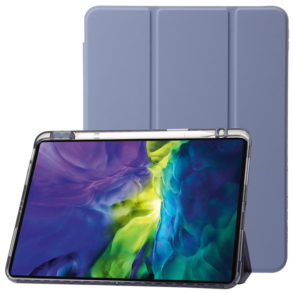 EIDERWOOD iPad Pro 11" (2025 / 2024) Tri-Fold Kunst Læder Cover m. Apple Pencil Holder - Lilla