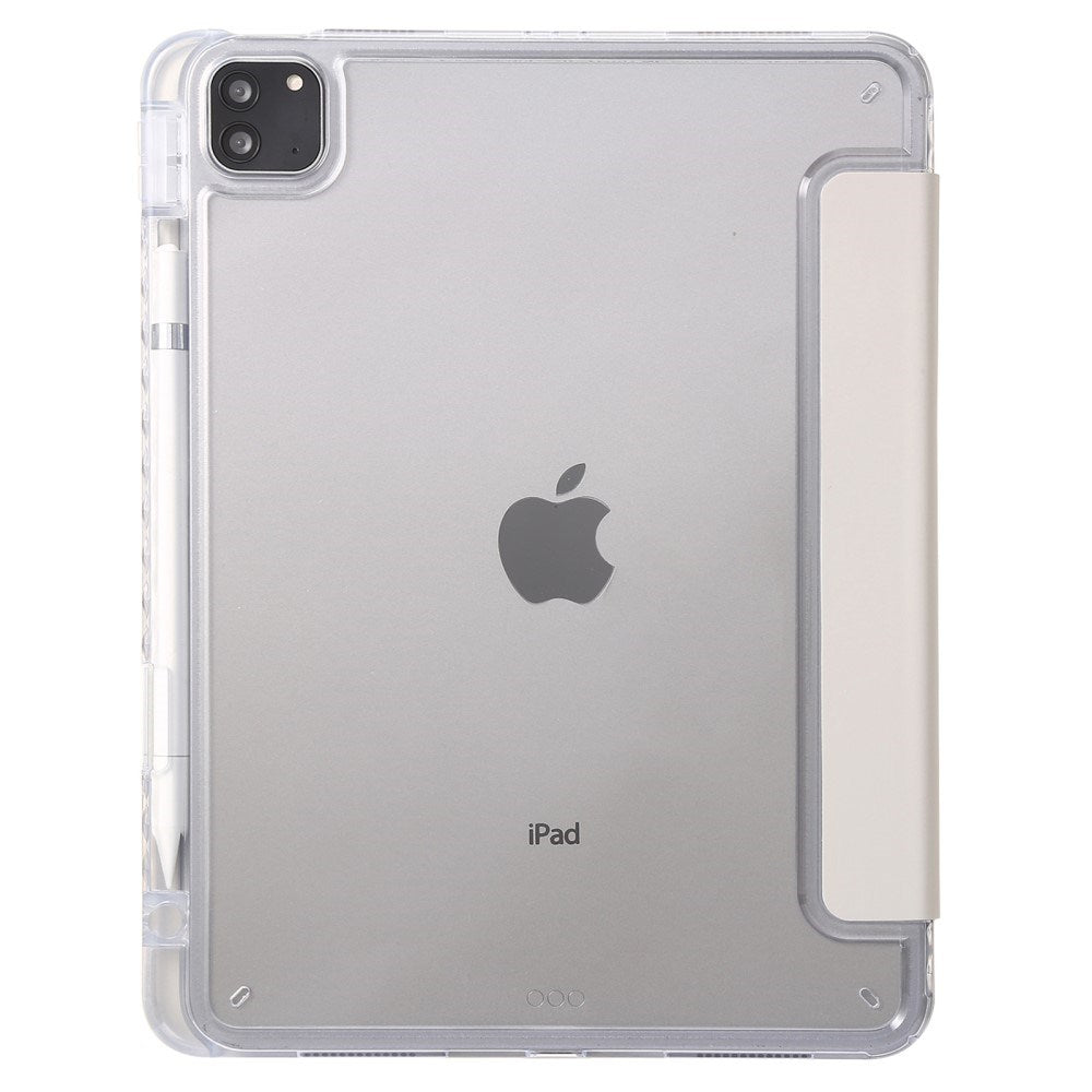 EIDERWOOD iPad Pro 11" (2025 / 2024) Tri-Fold Kunst Læder Cover m. Apple Pencil Holder - Grå