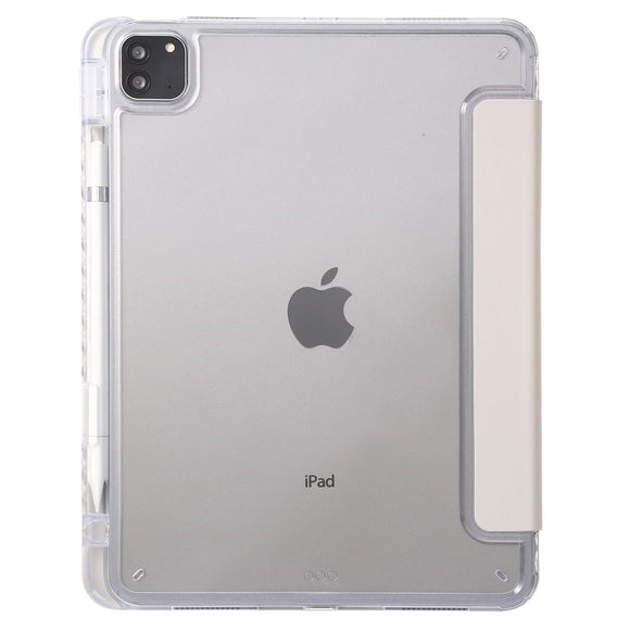 EIDERWOOD iPad Pro 11" (2025 / 2024) Tri-Fold Kunst Læder Cover m. Apple Pencil Holder - Grå