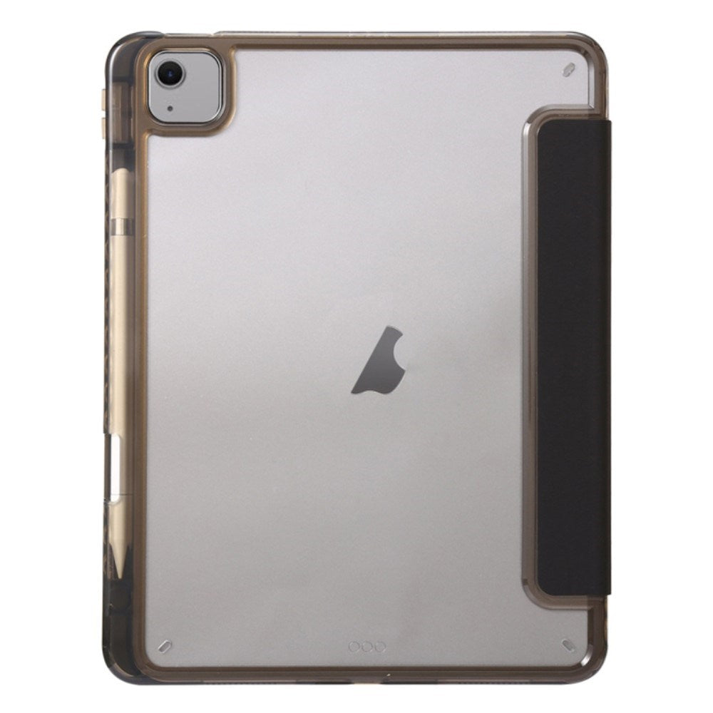 EIDERWOOD iPad Air 11" (2026 / 2025 / 2024) Tri-Fold Kunst Læder Cover m. Apple Pencil Holder - Sort