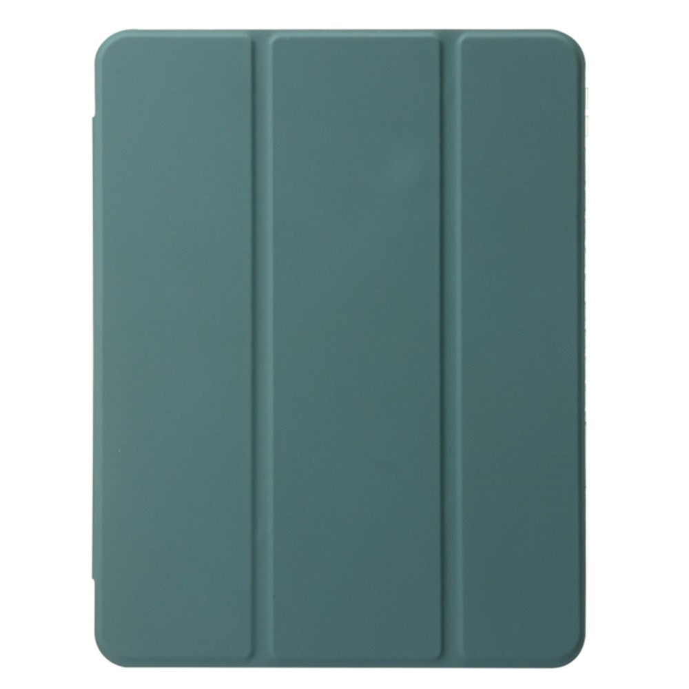 EIDERWOOD iPad Air 11" (2026 / 2025 / 2024) Tri-Fold Kunst Læder Cover m. Apple Pencil Holder - Grøn