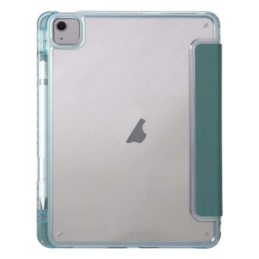 EIDERWOOD iPad Air 11" (2026 / 2025 / 2024) Tri-Fold Kunst Læder Cover m. Apple Pencil Holder - Grøn