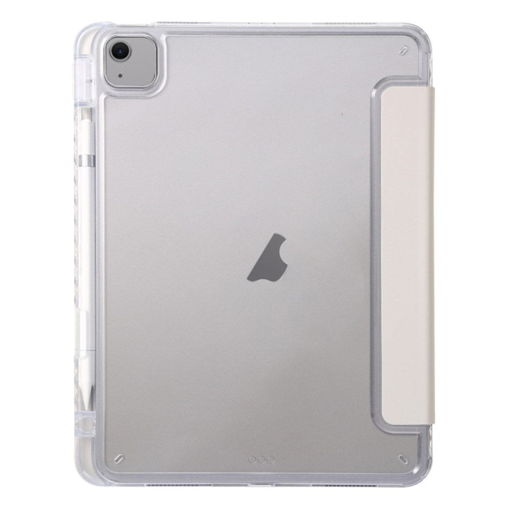 EIDERWOOD iPad Air 11" (2026 / 2025 / 2024) Tri-Fold Kunst Læder Cover m. Apple Pencil Holder - Grå