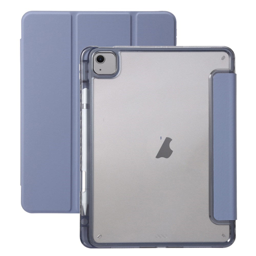 EIDERWOOD iPad Air 11" (2026 / 2025 / 2024) Tri-Fold Kunst Læder Cover m. Apple Pencil Holder - Lilla