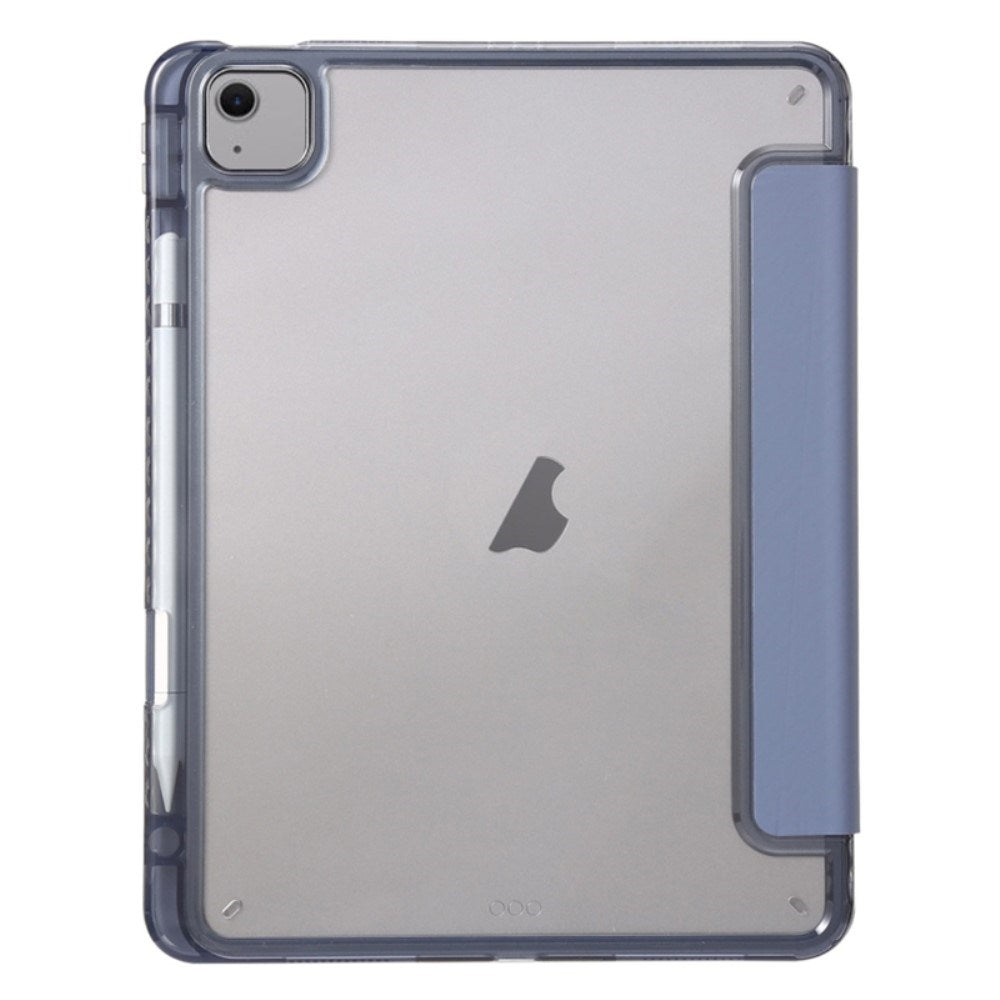 EIDERWOOD iPad Air 11" (2026 / 2025 / 2024) Tri-Fold Kunst Læder Cover m. Apple Pencil Holder - Lilla