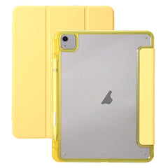 EIDERWOOD iPad Air 11" (2025 / 2024) Tri-Fold Kunst Læder Cover m. Apple Pencil Holder - Gul