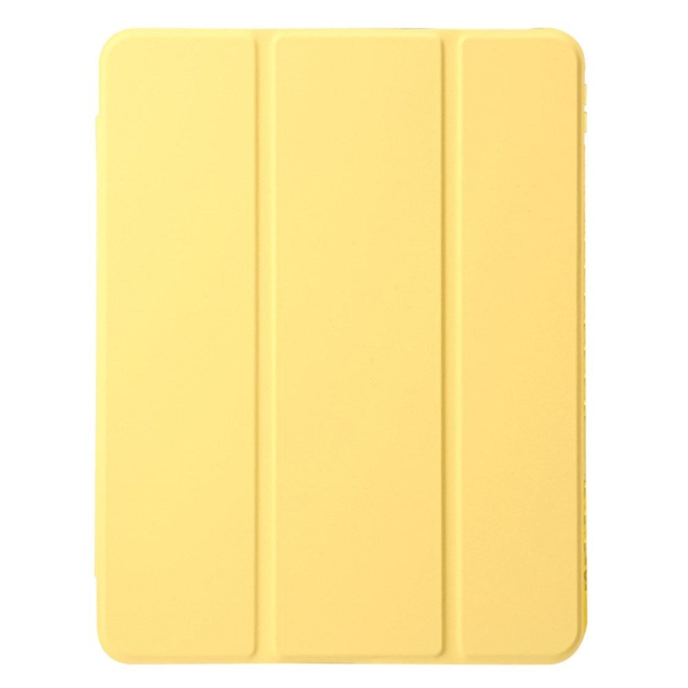 EIDERWOOD iPad Air 11" (2026 / 2025 / 2024) Tri-Fold Kunst Læder Cover m. Apple Pencil Holder - Gul