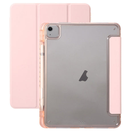 EIDERWOOD iPad Air 13" (2026 / 2025 / 2024) Tri-Fold Kunst Læder Cover m. Apple Pencil Holder - Lyserød