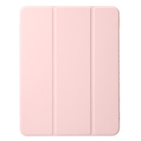 EIDERWOOD iPad Air 13" (2026 / 2025 / 2024) Tri-Fold Kunst Læder Cover m. Apple Pencil Holder - Lyserød
