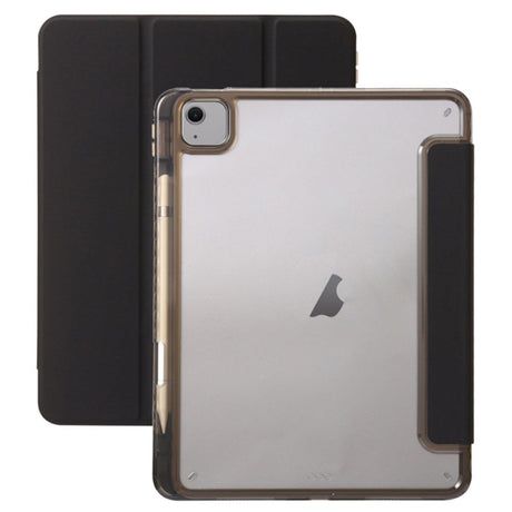 EIDERWOOD iPad Air 13" (2026 / 2025 / 2024) Tri-Fold Kunst Læder Cover m. Apple Pencil Holder - Sort