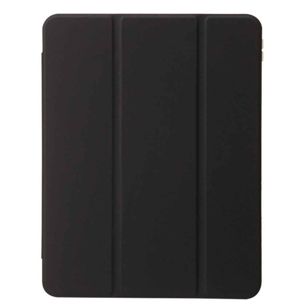 EIDERWOOD iPad Air 13" (2026 / 2025 / 2024) Tri-Fold Kunst Læder Cover m. Apple Pencil Holder - Sort