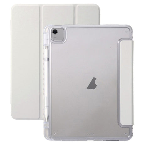 EIDERWOOD iPad Air 13" (2026 / 2025 / 2024) Tri-Fold Kunst Læder Cover m. Apple Pencil Holder - Grå