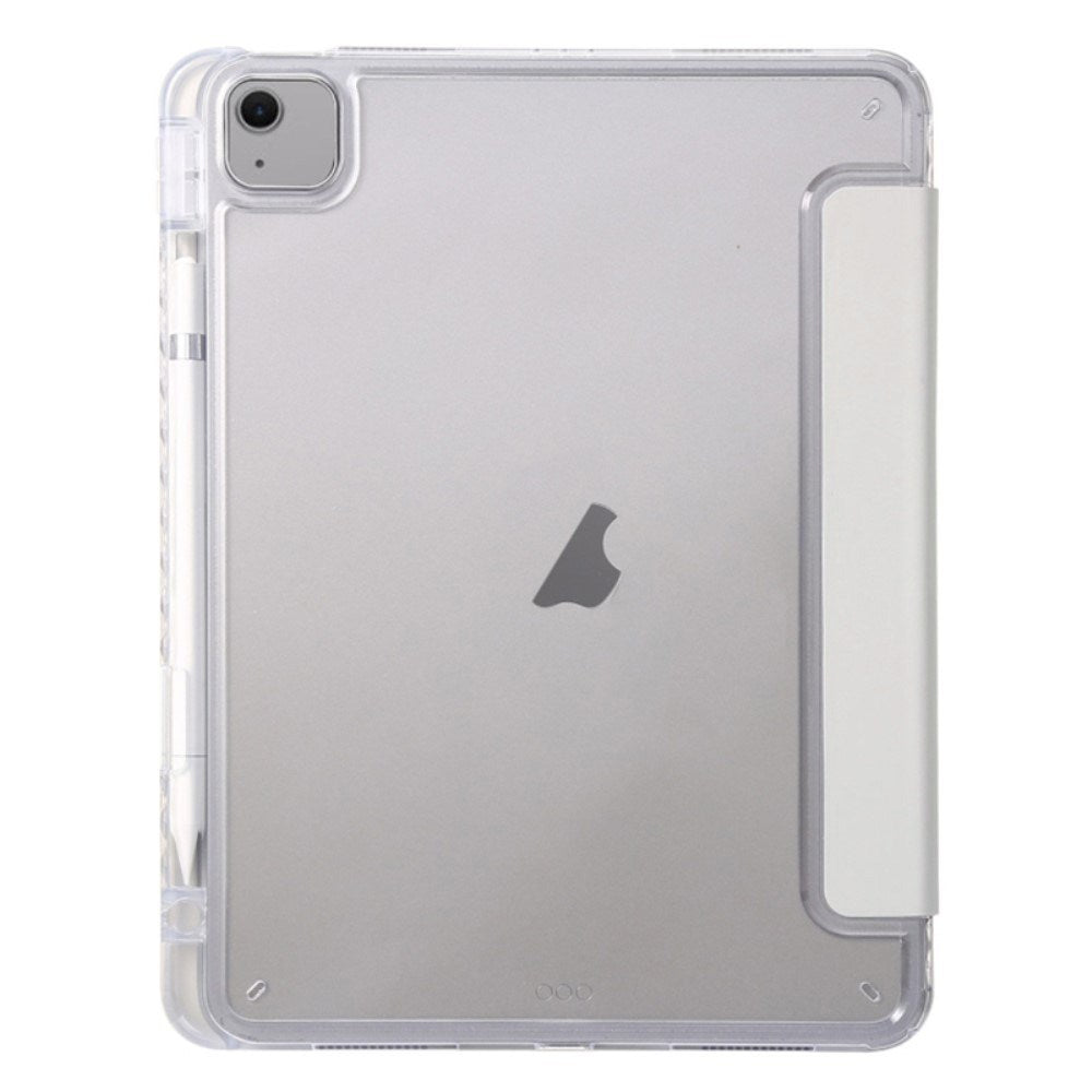 EIDERWOOD iPad Air 13" (2026 / 2025 / 2024) Tri-Fold Kunst Læder Cover m. Apple Pencil Holder - Grå