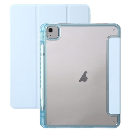 EIDERWOOD iPad Air 13" (2026 / 2025 / 2024) Tri-Fold Kunst Læder Cover m. Apple Pencil Holder - Lyseblå
