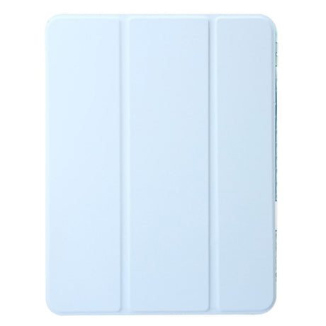 EIDERWOOD iPad Air 13" (2026 / 2025 / 2024) Tri-Fold Kunst Læder Cover m. Apple Pencil Holder - Lyseblå
