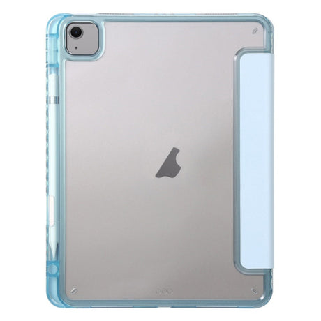 EIDERWOOD iPad Air 13" (2026 / 2025 / 2024) Tri-Fold Kunst Læder Cover m. Apple Pencil Holder - Lyseblå