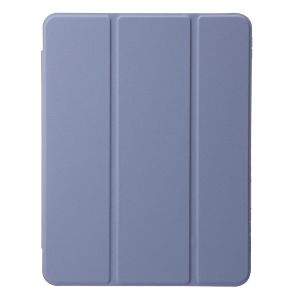 EIDERWOOD iPad Air 13" (2026 / 2025 / 2024) Tri-Fold Kunst Læder Cover m. Apple Pencil Holder - Lilla