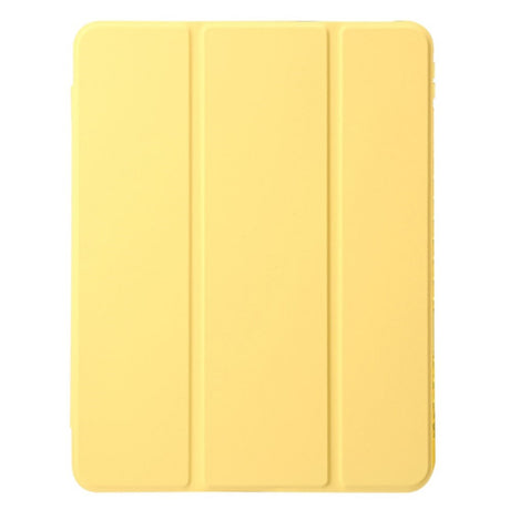 EIDERWOOD iPad Air 13" (2026 / 2025 / 2024) Tri-Fold Kunst Læder Cover m. Apple Pencil Holder - Gul