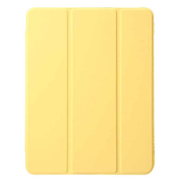 EIDERWOOD iPad Air 13" (2026 / 2025 / 2024) Tri-Fold Kunst Læder Cover m. Apple Pencil Holder - Gul