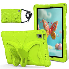 Samsung Galaxy Tab A11+ (Plus) / A9+ (Plus) EIDERWOOD Børne Cover - Butterfly Kickstand Cover m. Skulderstrop - Grøn