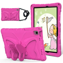 Samsung Galaxy Tab A11+ (Plus) / A9+ (Plus) EIDERWOOD Børne Cover - Butterfly Kickstand Cover m. Skulderstrop - Pink