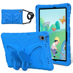 Samsung Galaxy Tab A11+ (Plus) / A9+ (Plus) EIDERWOOD Børne Cover - Butterfly Kickstand Cover m. Skulderstrop - Blå