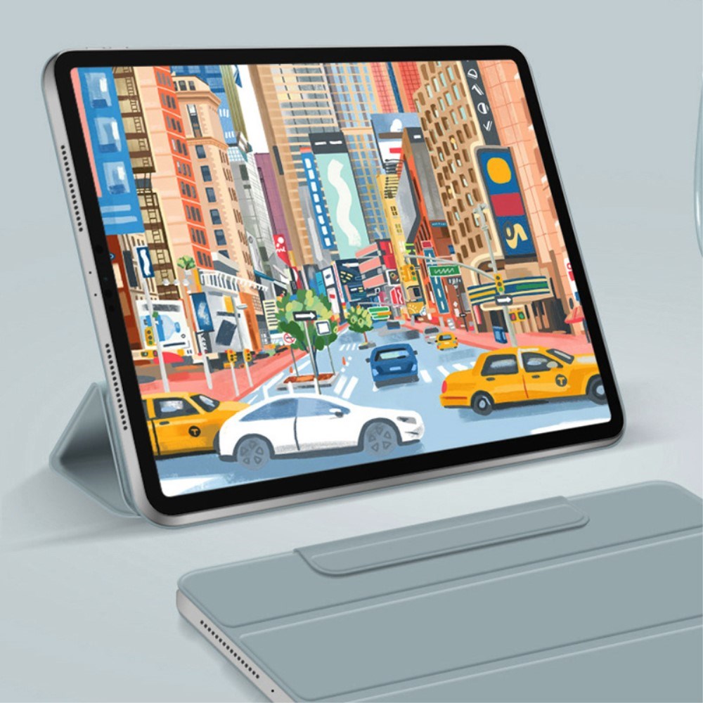 EIDERWOOD iPad Pro 13" (2024) Magnetisk Tri-Fold Cover - Lysegrøn