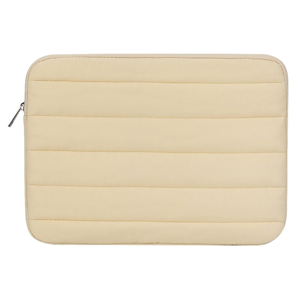 Stof MacBook / Laptop Sleeve 13-14" (35 x 25 Cm) m. Dunjakke Design - Gul