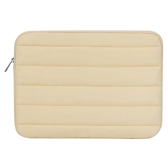 Stof MacBook / Laptop Sleeve 13-14" (35 x 25 Cm) m. Dunjakke Design - Gul