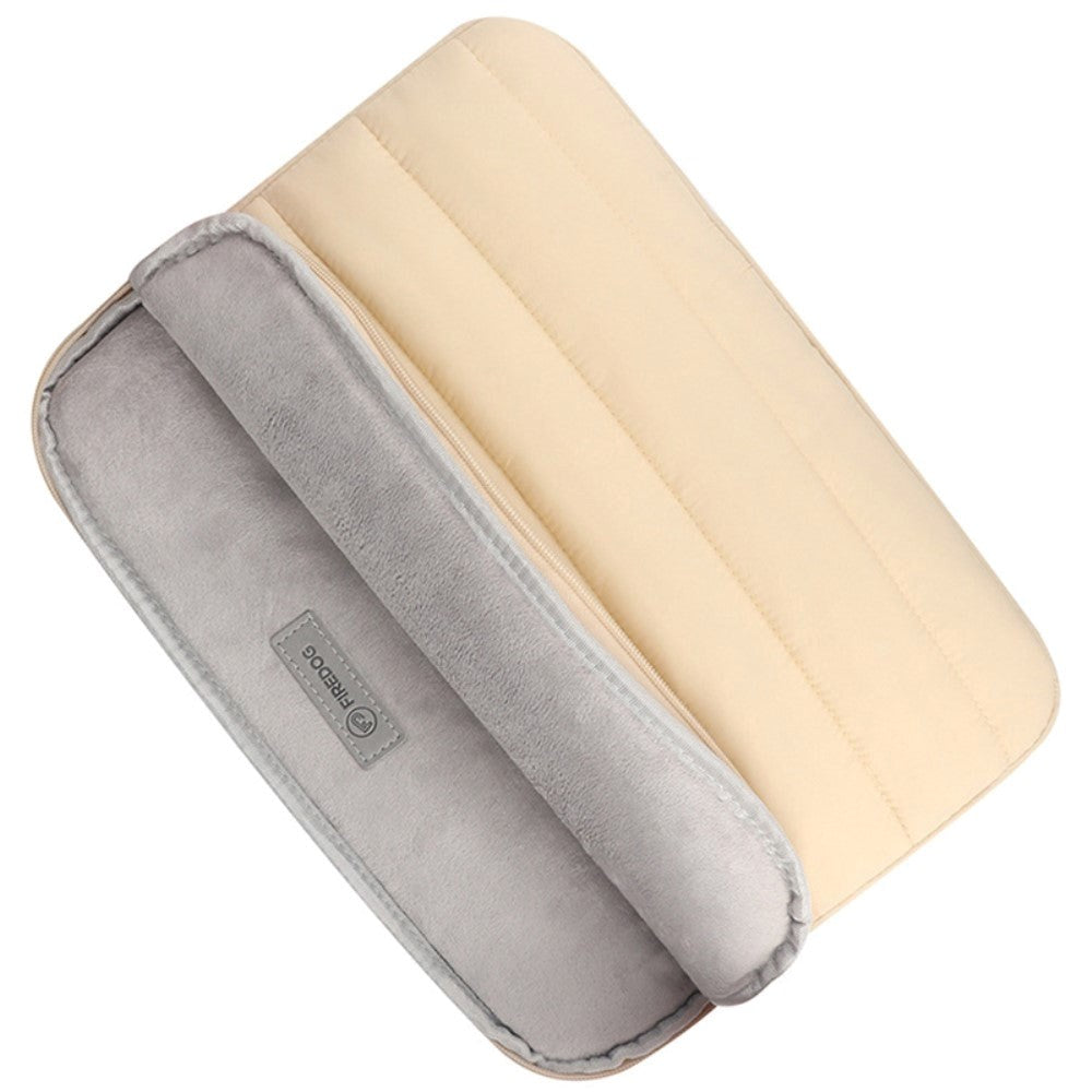 Stof MacBook / Laptop Sleeve 13-14" (35 x 25 Cm) m. Dunjakke Design - Grøn