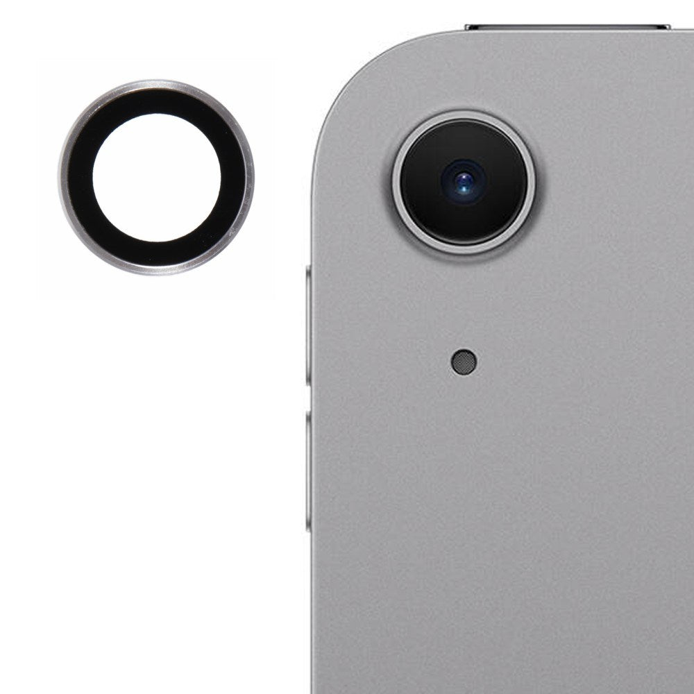 iPad Air 11" (2026 / 2025 / 2024) / Air 13" (2025 / 2024) Metal Ring Beskyttelsesglas til Kameralinse - Sort / Gennemsigtig