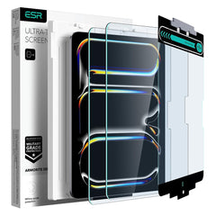 ESR iPad Pro 11" (2025 / 2024) Hærdet Skærmbeskyttelsesglas inkl. Monteringsramme - 2 Stk. - Gennemsigtig