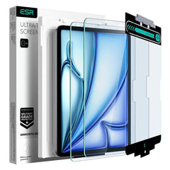 ESR iPad Air 11" (2025 / 2024) Hærdet Skærmbeskyttelsesglas inkl. Monteringsramme - 2 Stk. - Gennemsigtig