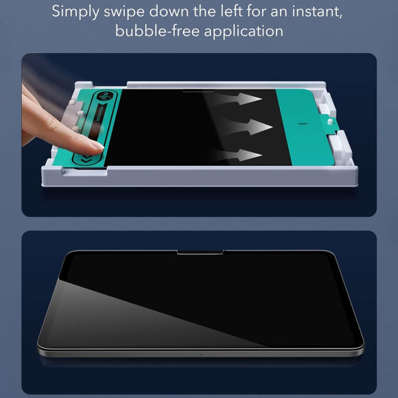 ESR iPad Pro 11" (2025 / 2024) Hærdet Skærmbeskyttelsesglas inkl. Monteringsramme - Full Fit - 2 Stk. - Gennemsigtig
