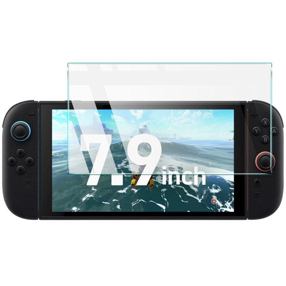 Nintendo Switch 2 Hærdet Glas Skærmbeskytter - Gennemsigtig