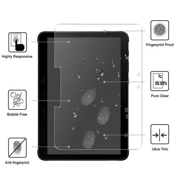 Samsung Galaxy Tab Active 4 Pro Arc Edge Hærdet Glas - Skærmbeskyttelse - Gennemsigtig