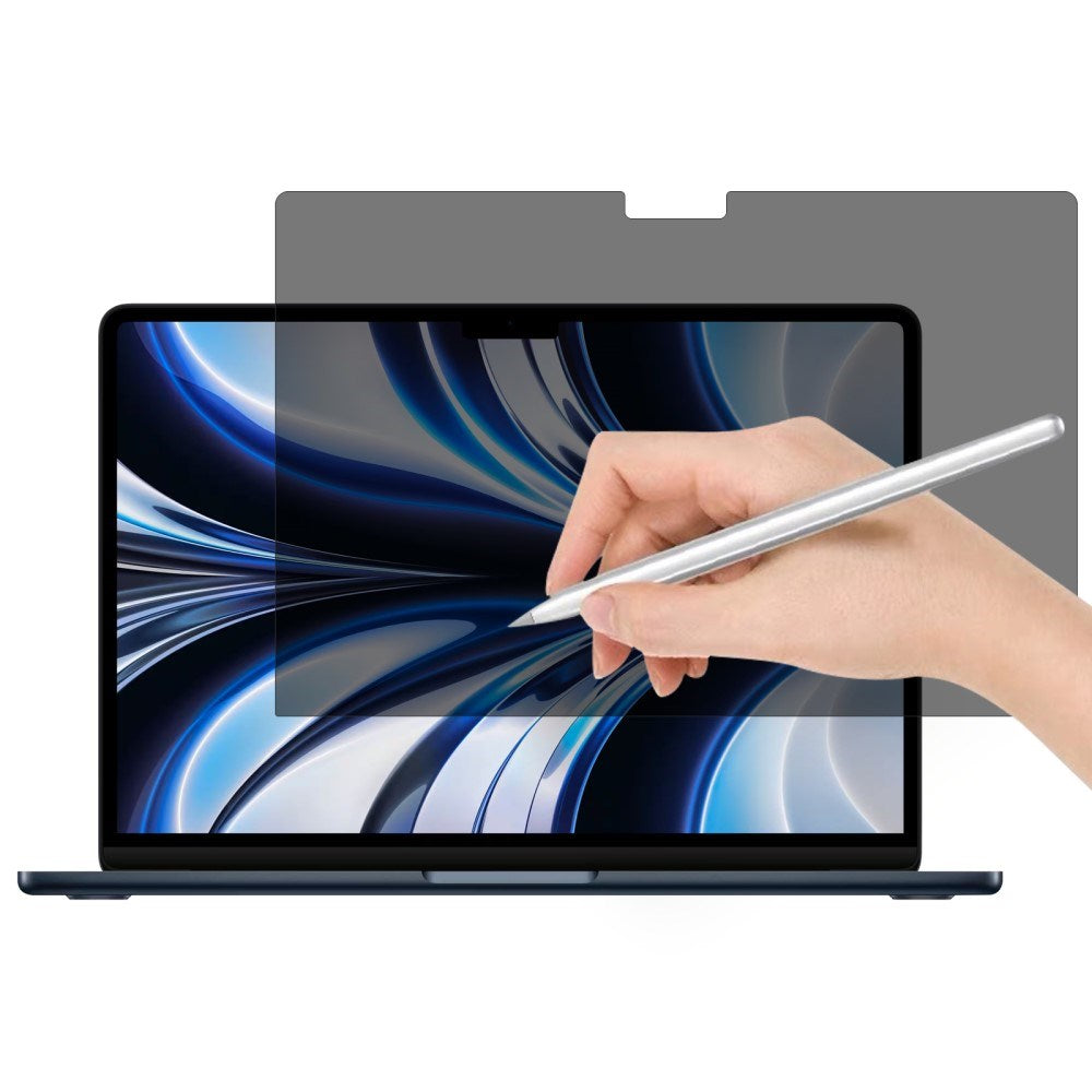 MacBook Air 13" M5/M4/M3/M2 (2026-2022) Privacy Skærmbeskyttelsesfilm - Gennemsigtig