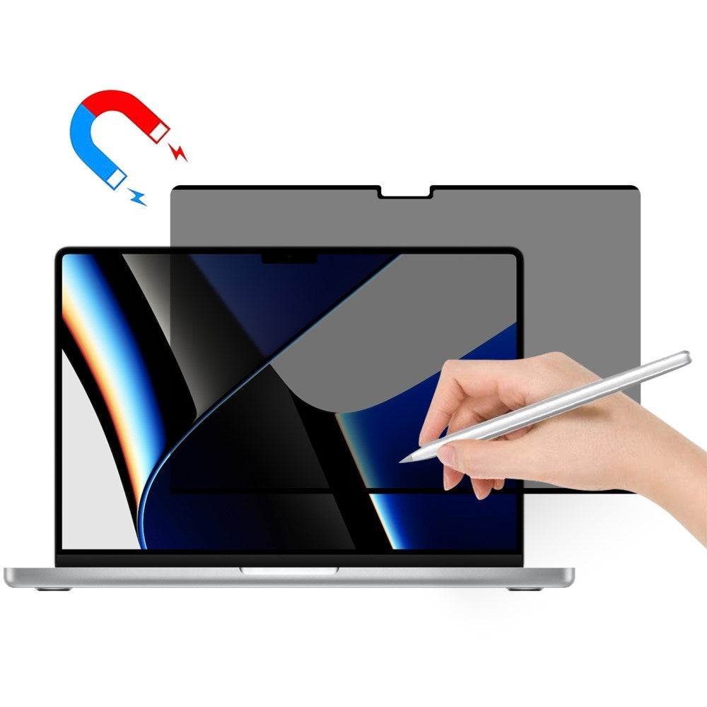 MacBook Pro 14 M5/M4/M3/M2/M1 (2026-2021) Magnetisk Privacy Skærmbeskyttelse - Gennemsigtig