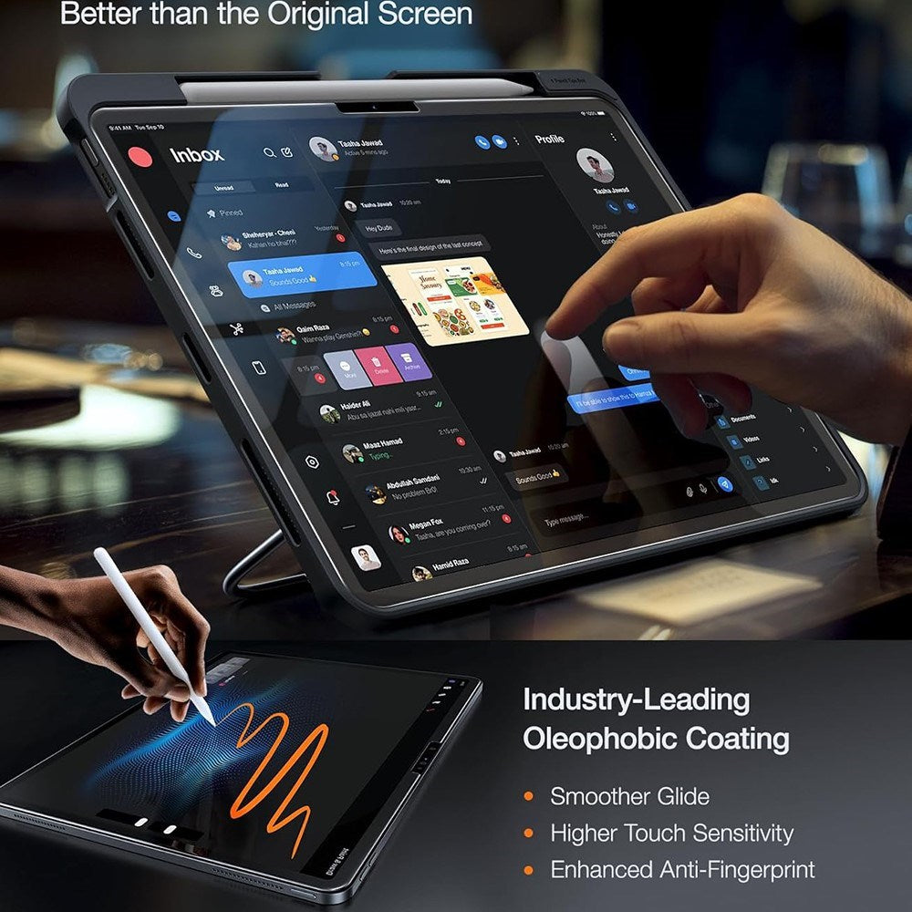 TORRAS iPad Air 13" (2026 / 2025 / 2024) Install Master Hærdet Skærmbeskyttelsesglas - Gennemsigtig