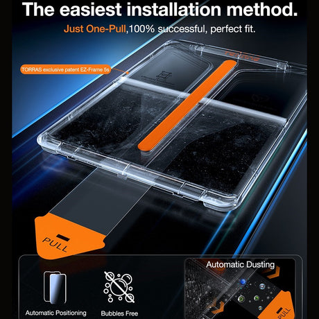 TORRAS iPad Pro 13" (2025 / 2024) Install Master Hærdet Skærmbeskyttelsesglas - Gennemsigtig
