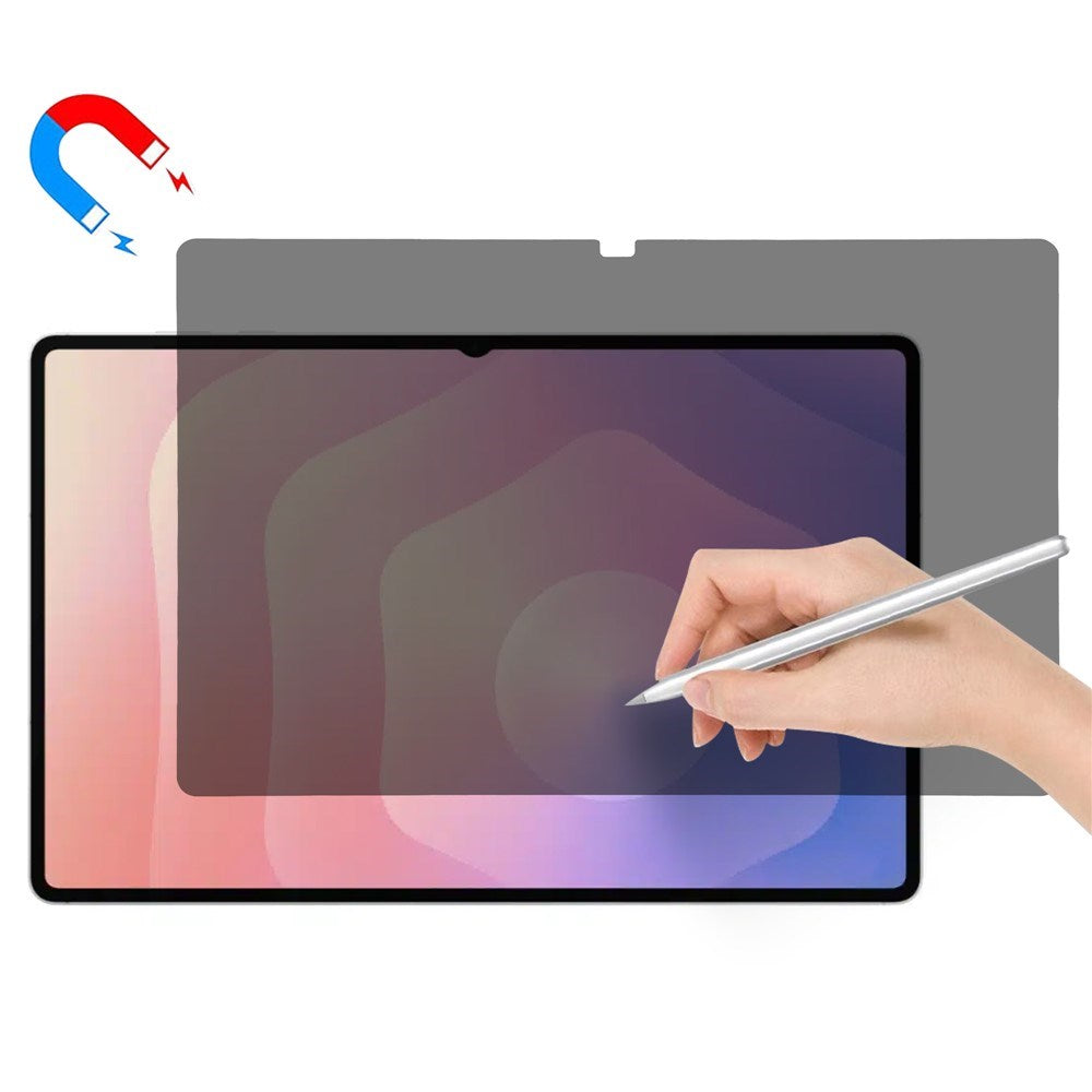 Samsung Galaxy Tab S11 Ultra / S10 Ultra / S9 Ultra / S8 Ultra Paper Feel Beskyttelsesfilm - Privacy - Gennemsigtig