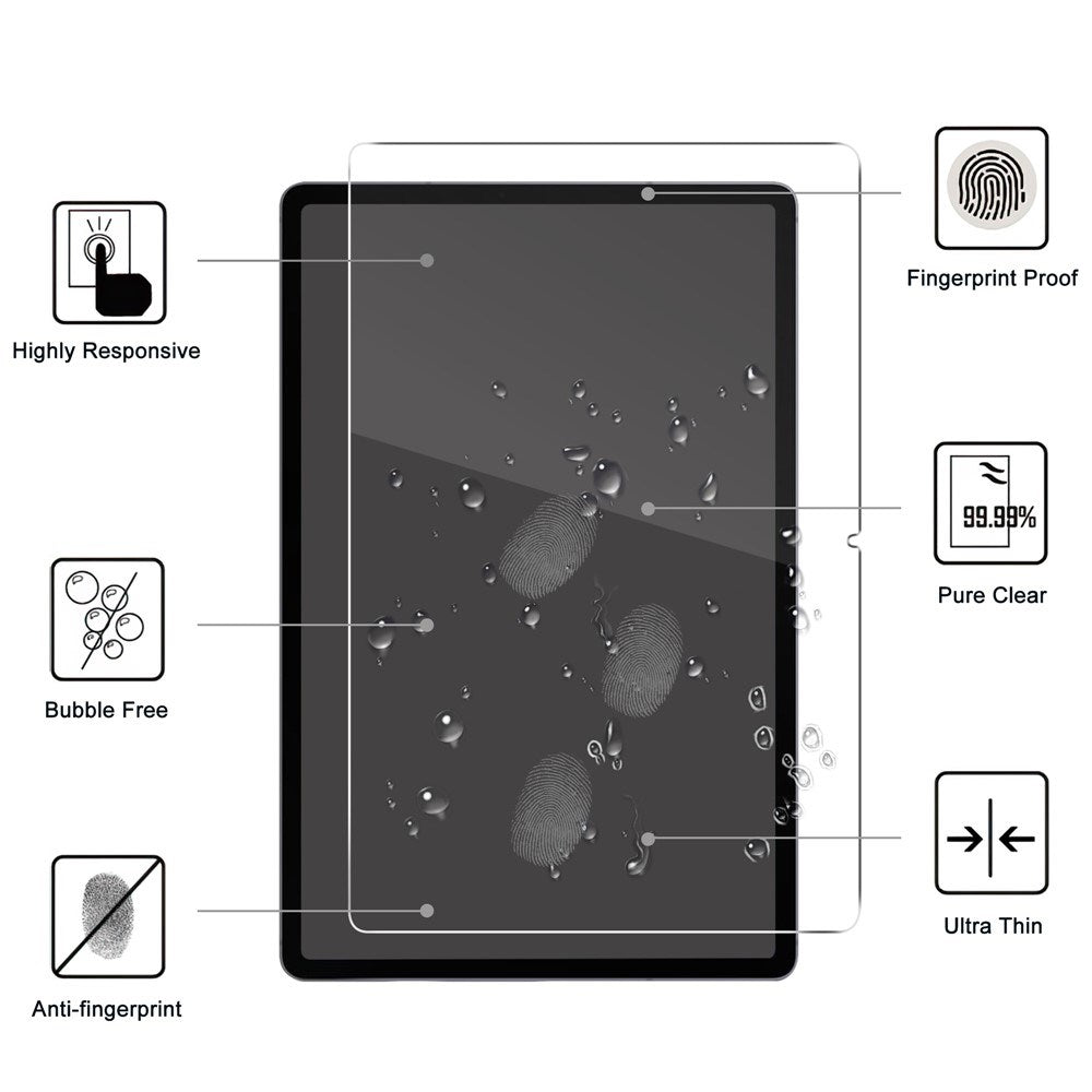 Samsung Galaxy Tab S12 Ultra WANLONFENG Hærdet 2.5D Glas - Skærmbeskyttelse - Gennemsigtig