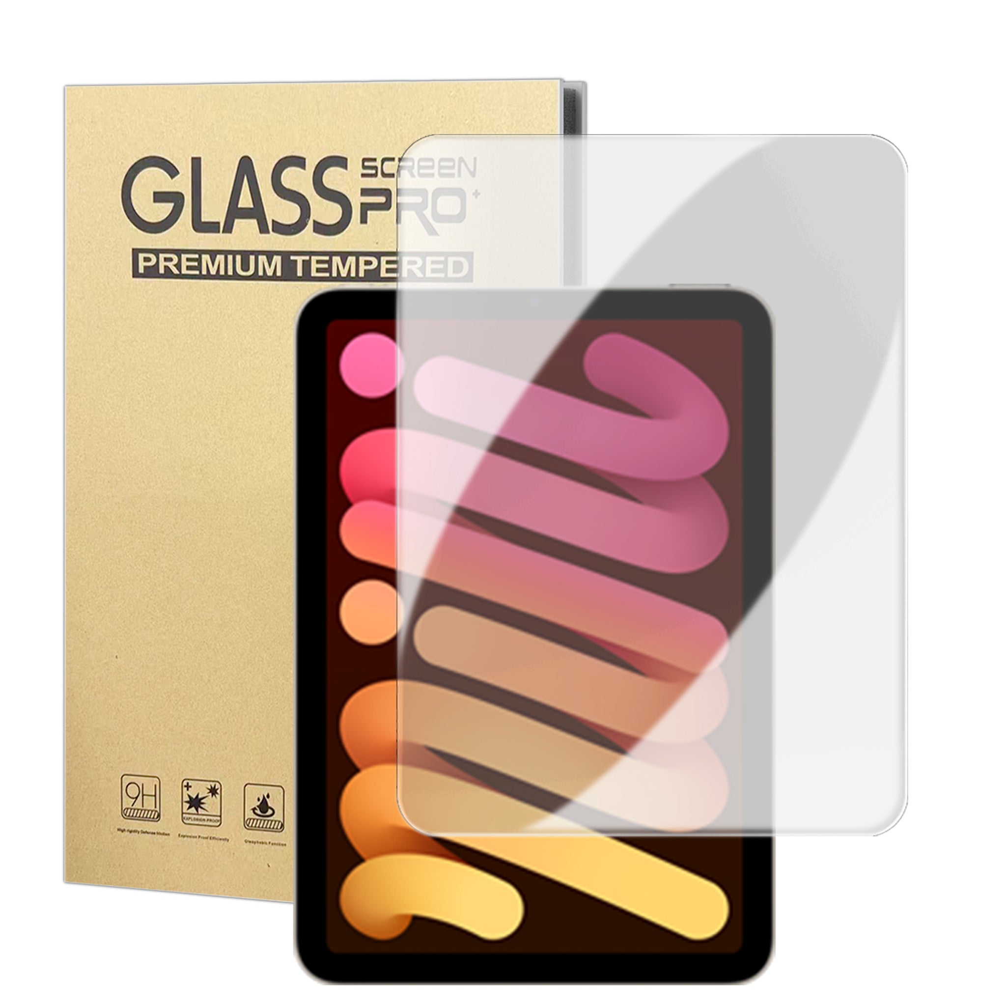 iPad Mini (2026) 8. Gen. Hærdet Beskyttelsesglas - Gennemsigtig