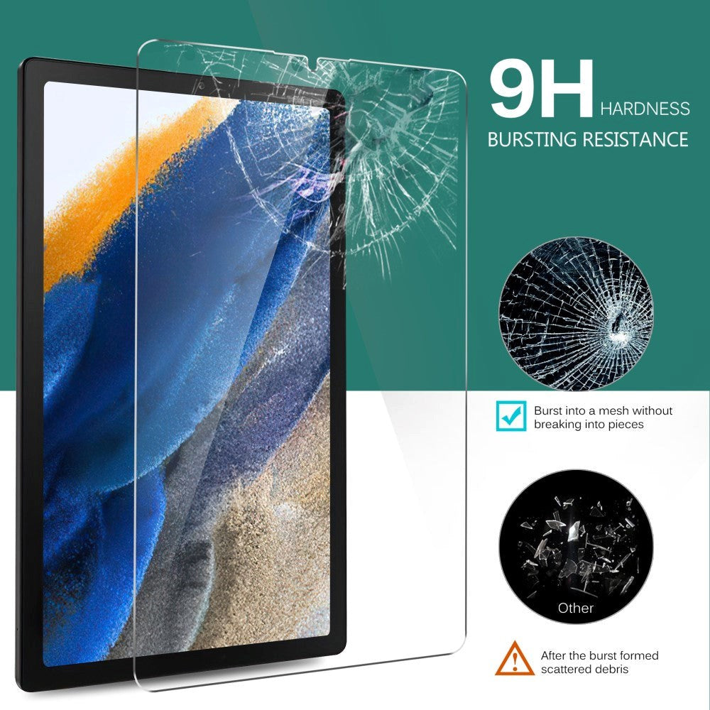 Samsung Galaxy Tab A9 Hærdet Glas Rounded Edge - Skærmbeskyttelse - Gennemsigtig