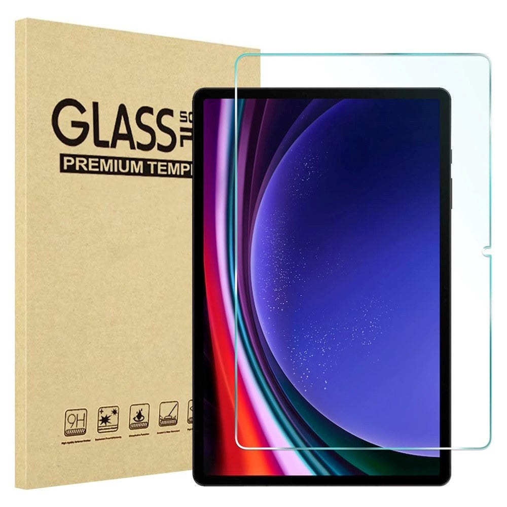Samsung Galaxy Tab S9 FE+ (Plus) Hærdet Glas - Skærmbeskyttelse - Gennemsigtig