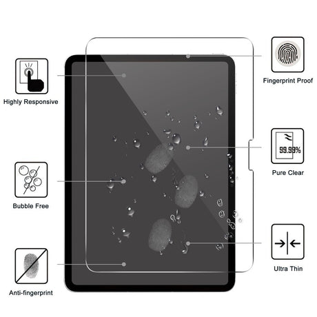 iPad Pro 13" (2025 / 2024) Arc Edge Hærdet Glas - Skærmbeskyttelse - Gennemsigtig