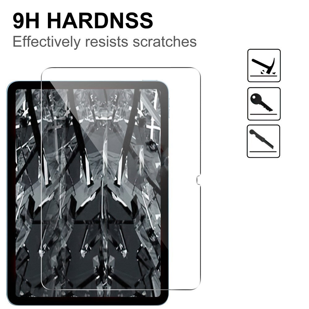 iPad Air 11" (2026 / 2025 / 2024) Arc Edge Hærdet Glas - Skærmbeskyttelse - Gennemsigtig