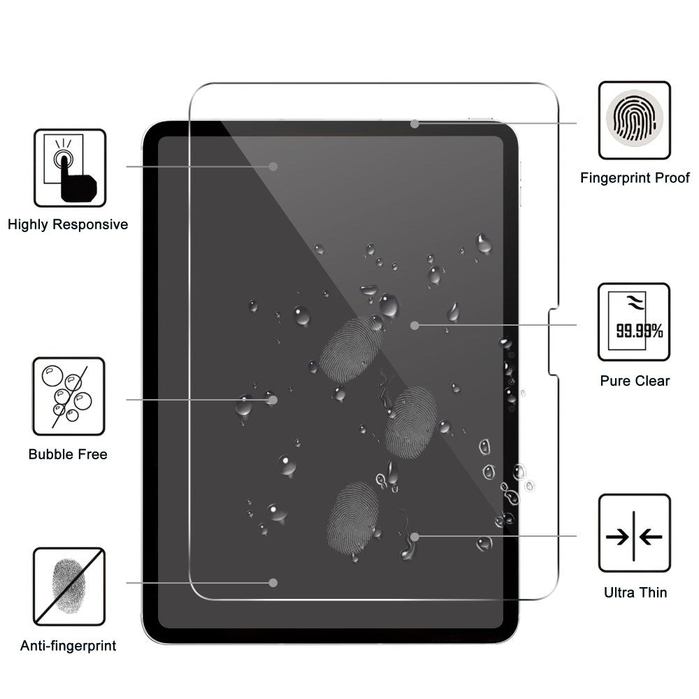 iPad Pro 11" (2025 / 2024) Arc Edge Glas Skærmbeskyttelse - Gennemsigtig