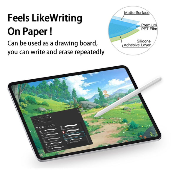 iPad Air 13" (2026 / 2025 / 2024) PET Papir Tekstur Beskyttelsesfilm - Gennemsigtig