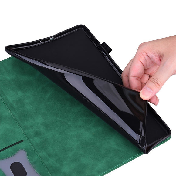 OnePlus Pad 3 Kunstlæder Flip Cover - Grøn